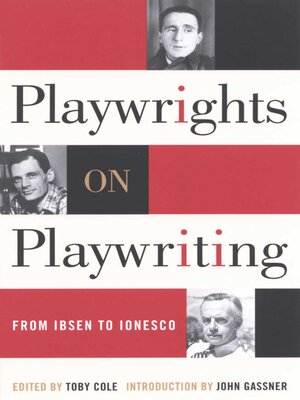 cover image of Playwrights on Playwriting